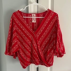 Large Red Blouse.